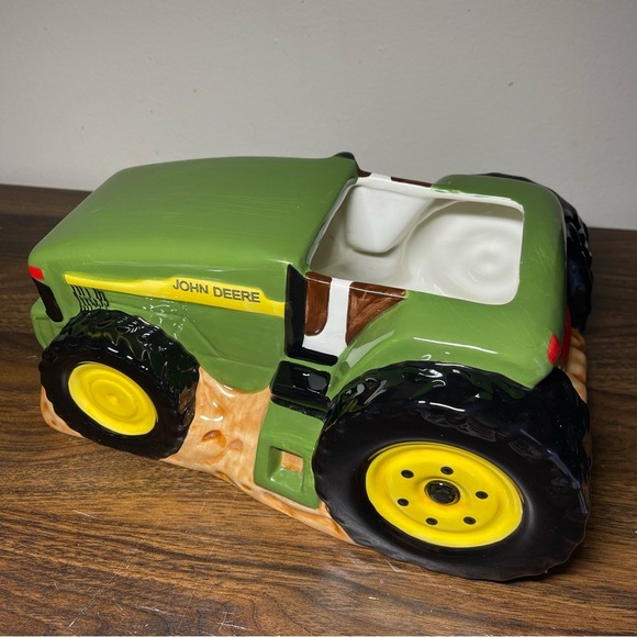 Vintage John Deere Ceramic Tractor Planter Licensed Product Gibson USA - Picture 2 of 10